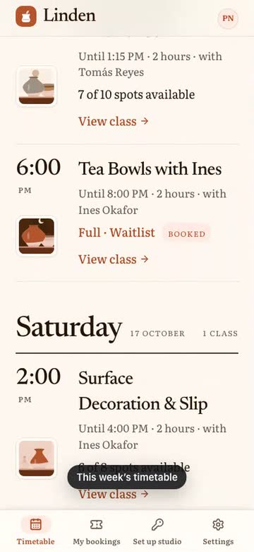 Linden, a phone app Orgenix built